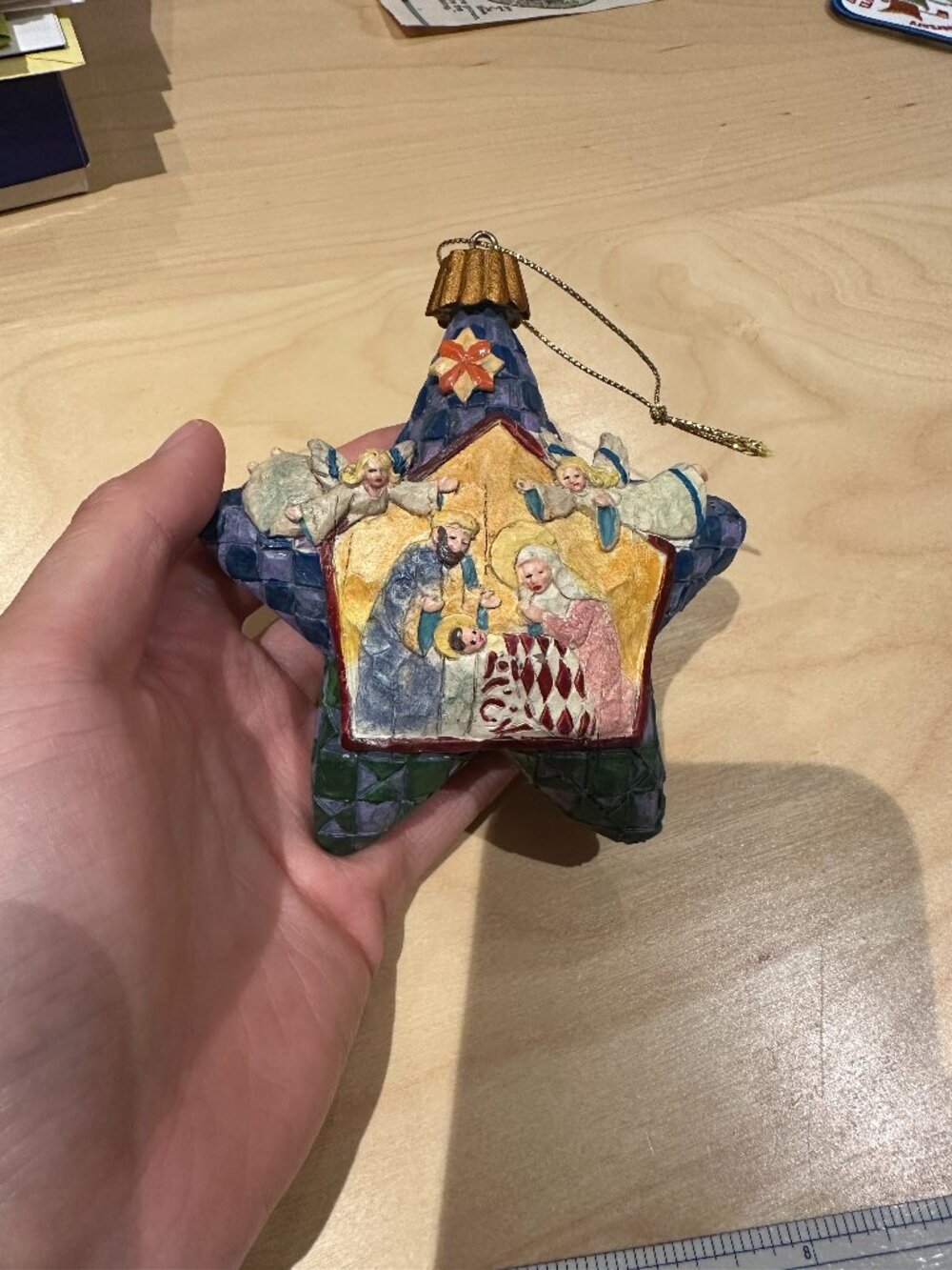 New in box - Jim Shore Star with Nativity Hanging Ornament